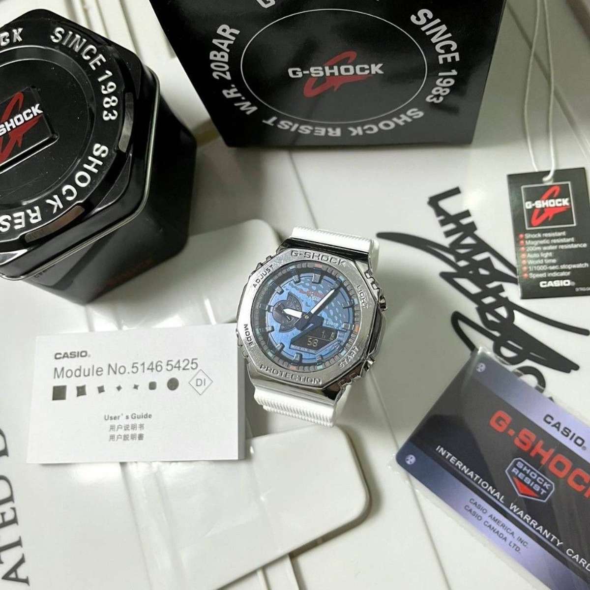 Casio G Shock Gm2100 White Strap View 4